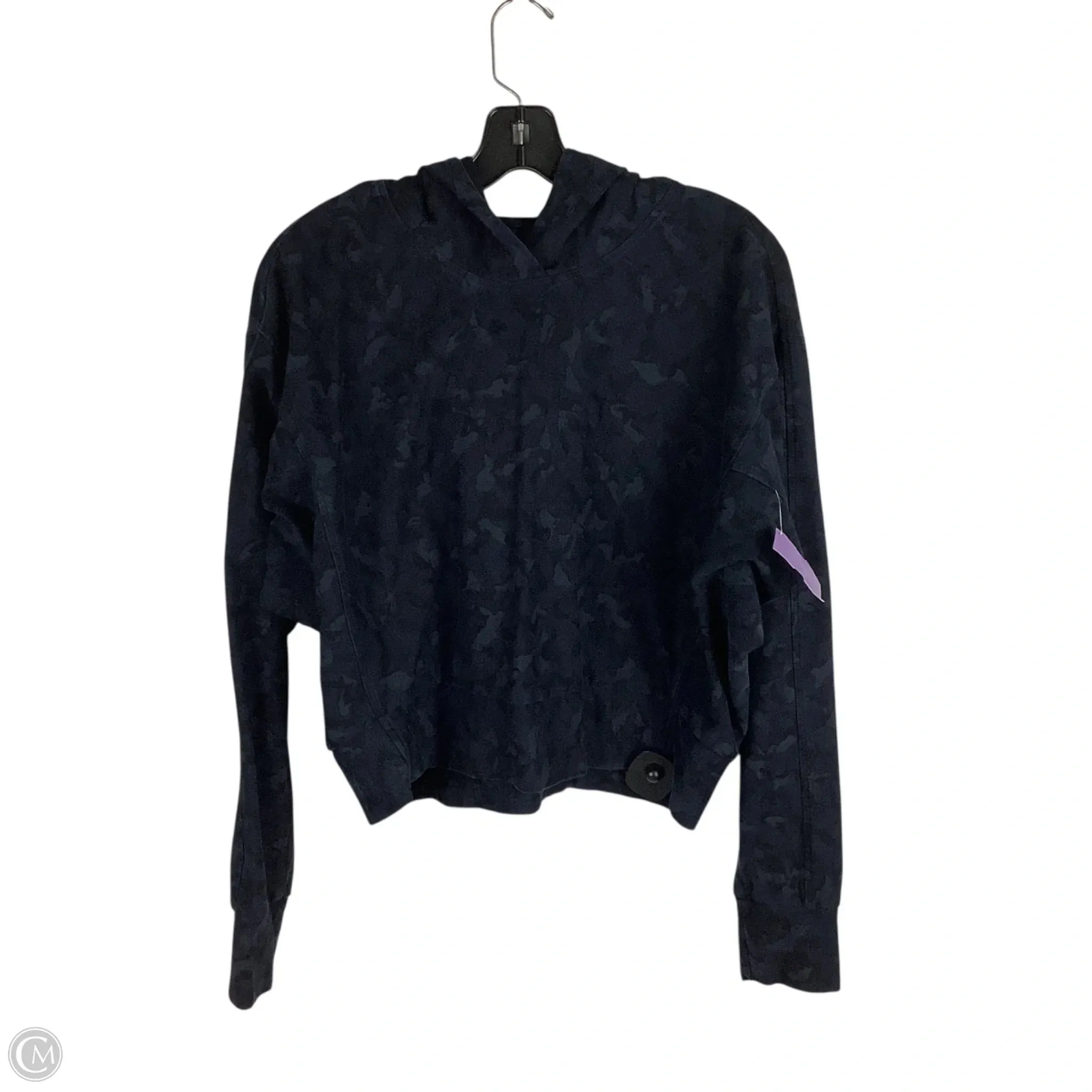Magic Glow Athletic Sweatshirt Hoodie By Athleta In Navy, Size: M
