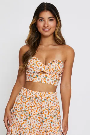 Active Look Net Fit Print Singlet Top Crop