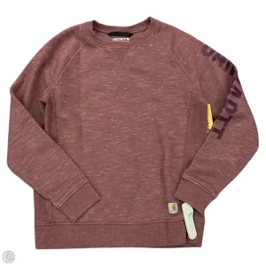 Athletic Sweatshirt Crewneck By Carhartt In Red, Size: M Lightweight sweater SeamlessFit