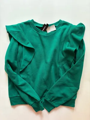 Cool Edge Sweatshirt Crewneck By Express In Green, Size: S