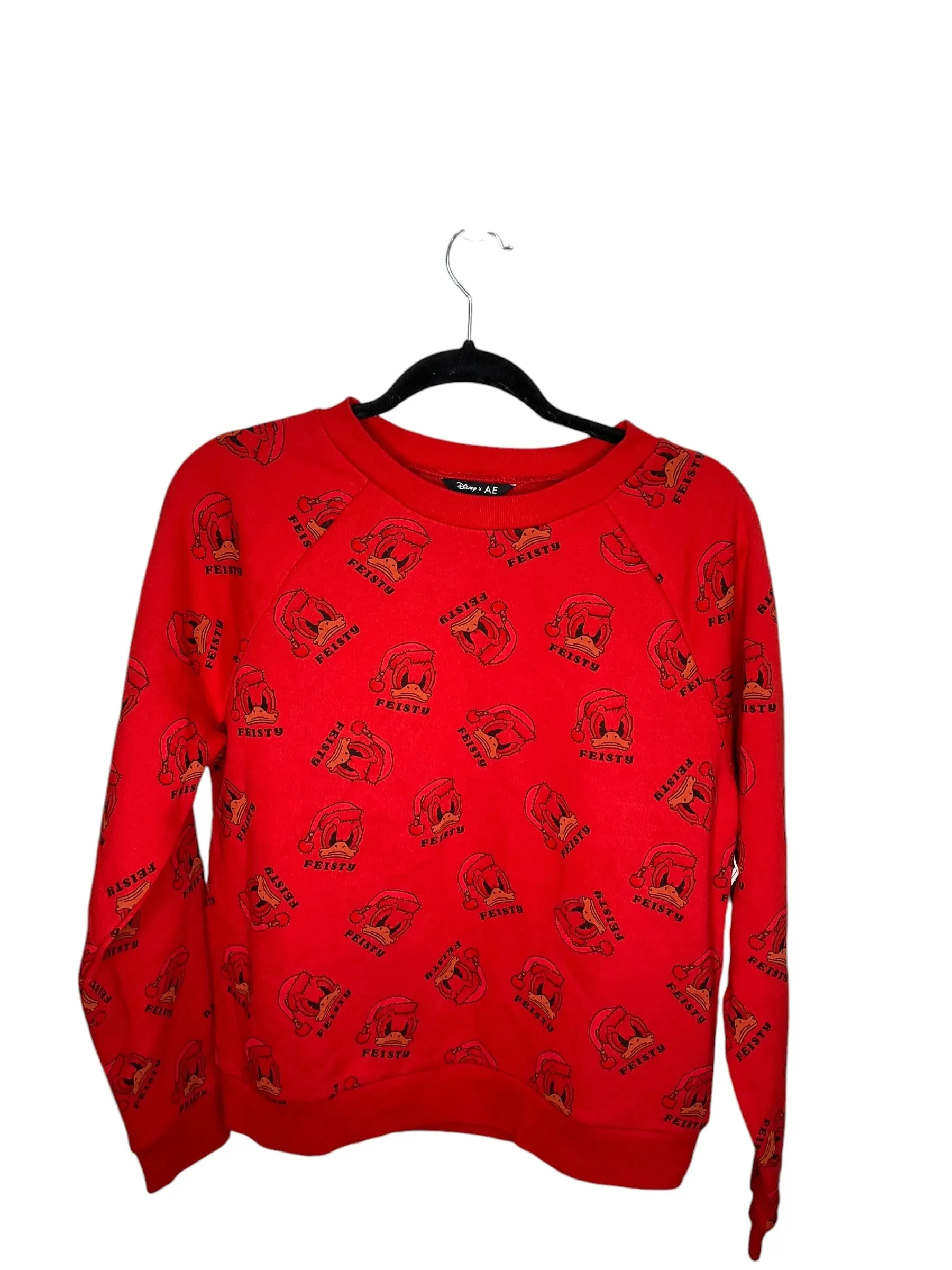Sweatshirt Crewneck By American Eagle In Red, Size: S DoubleStitched