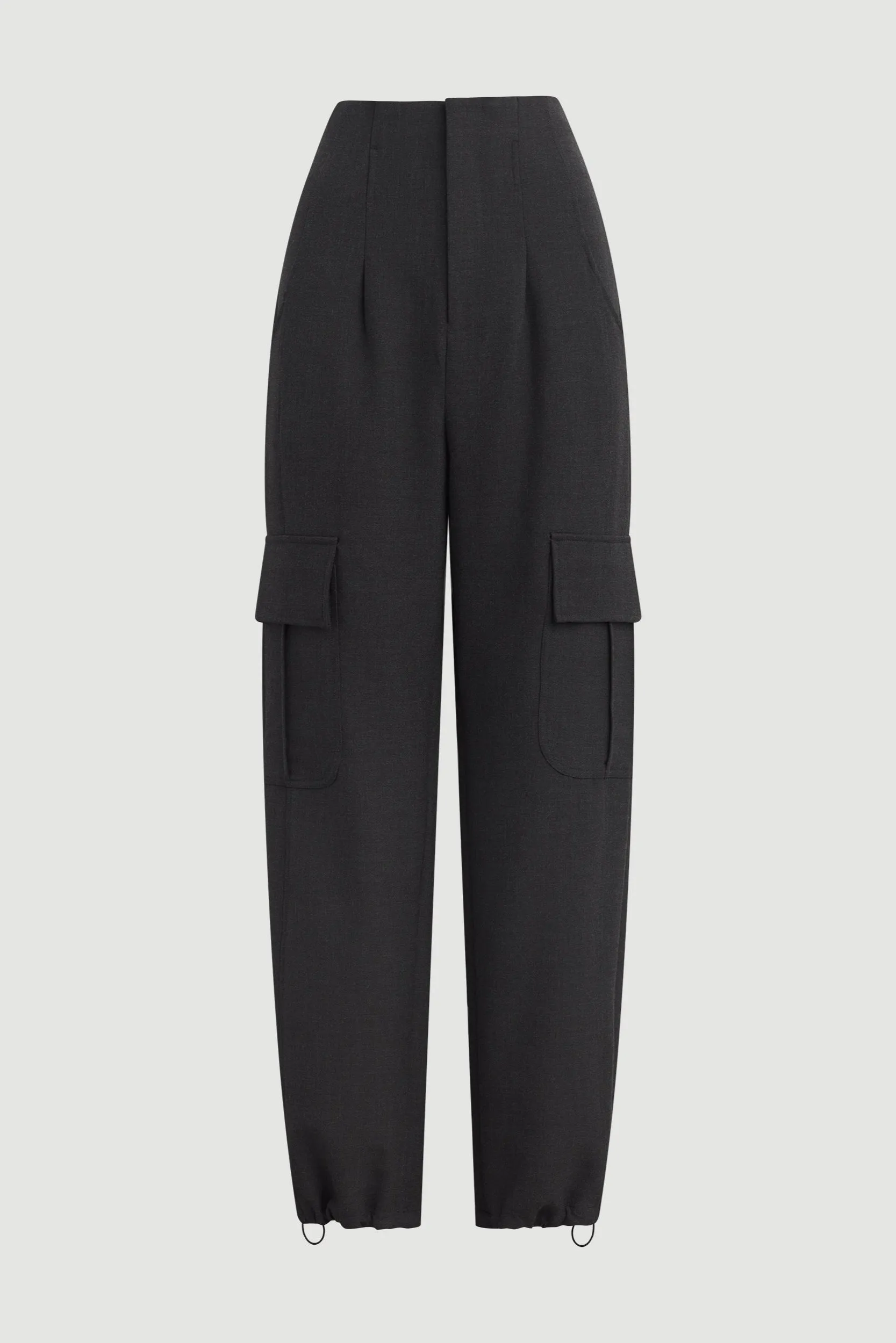 Lynda Tailored Utility Pant (Petite) Light wash Moisture Wicking Fabric
