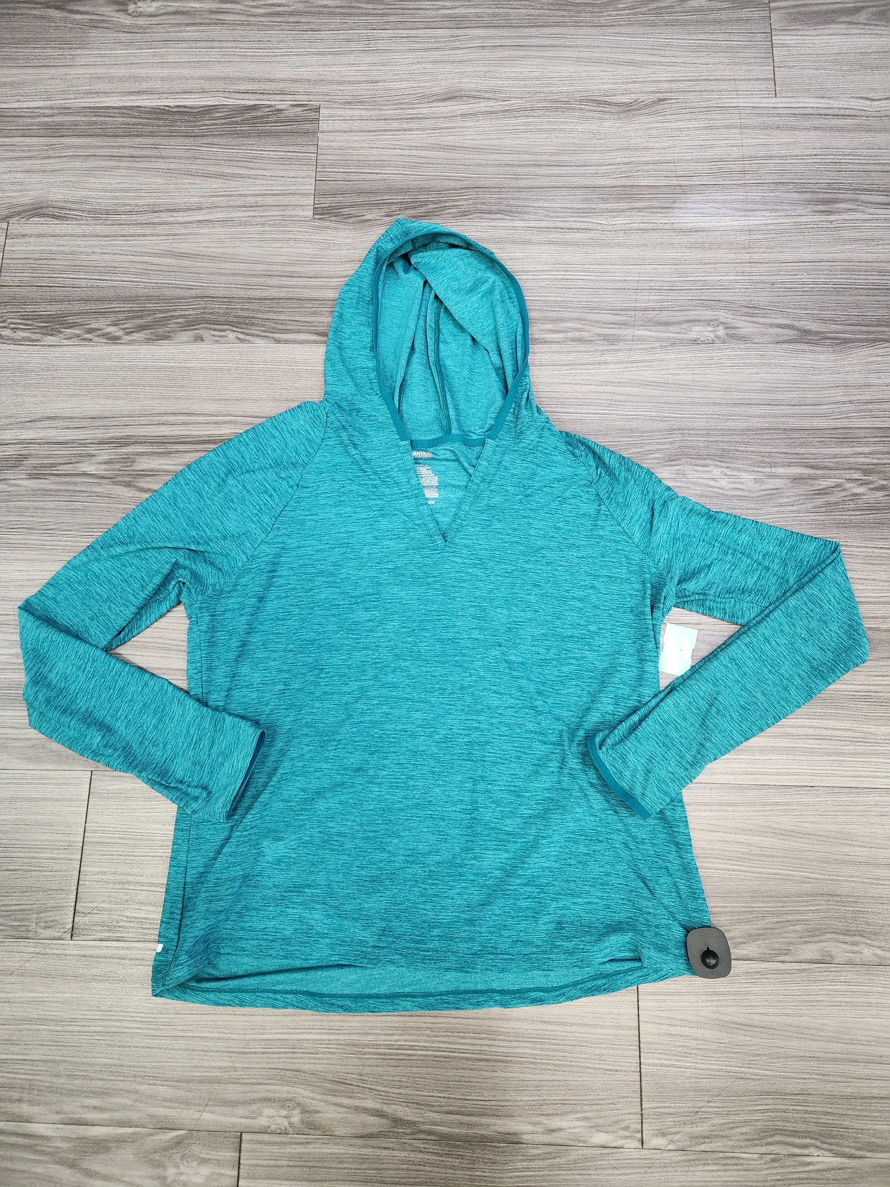 Multi-Purpose Wear Stretchable Material Green Athletic Sweatshirt Hoodie Danskin, Size 2x