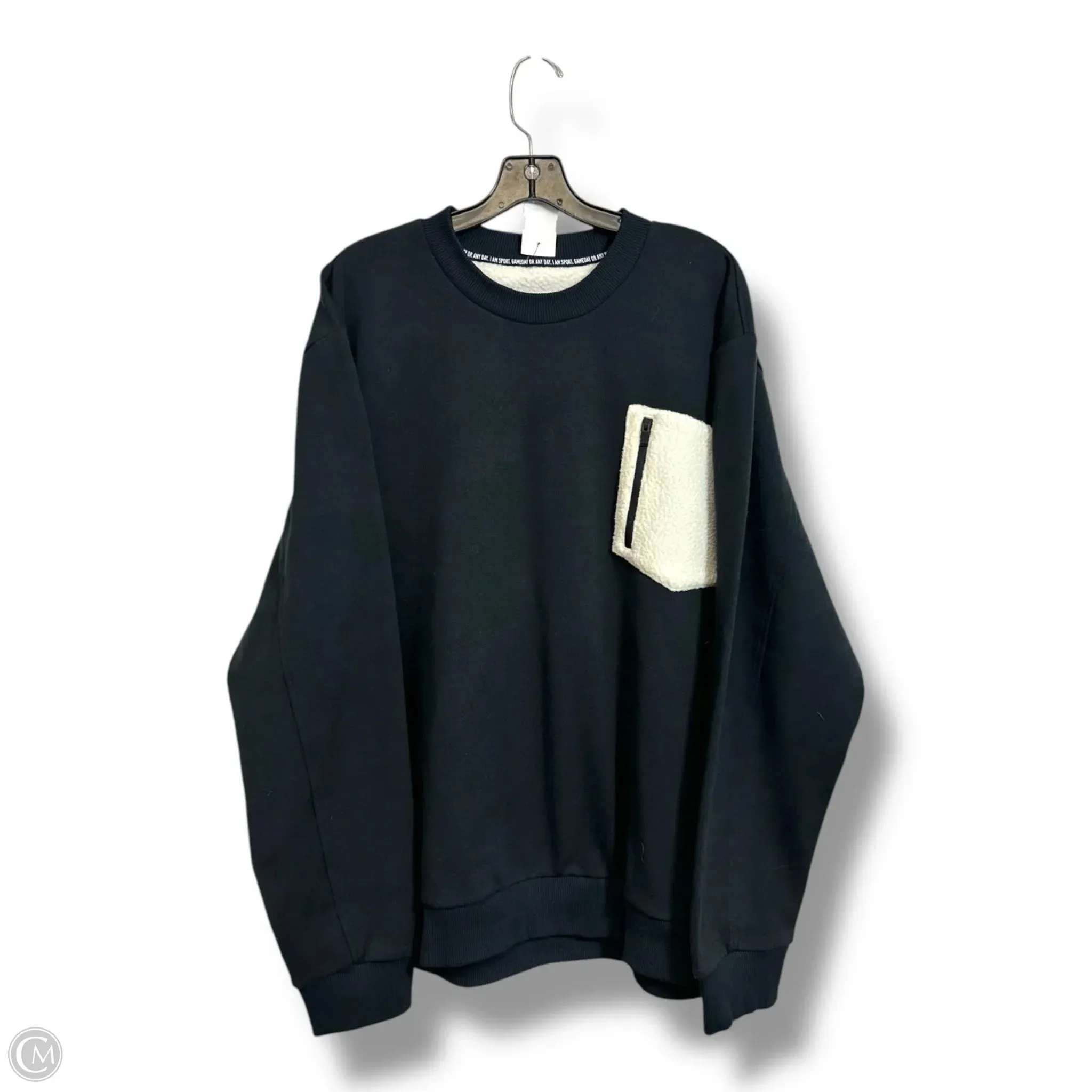 Office Glam Sweatshirt Crewneck By Adidas In Black, Size: Xl
