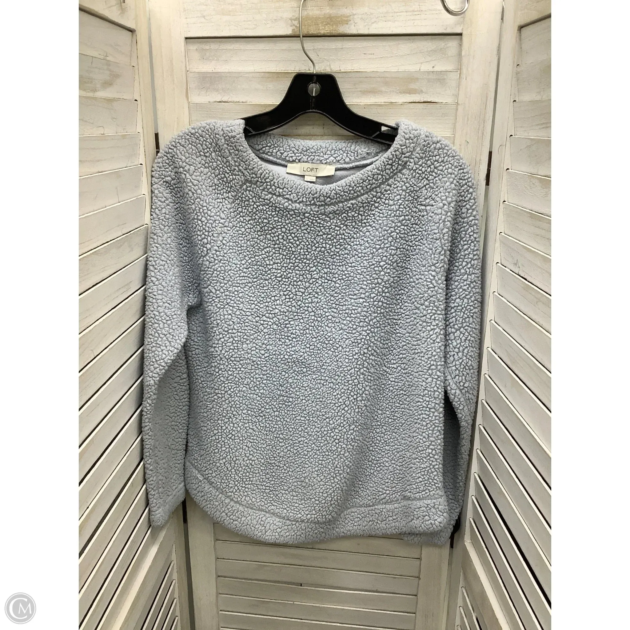 FadeResistant Sweatshirt Crewneck By Loft In Light Blue, Size: S