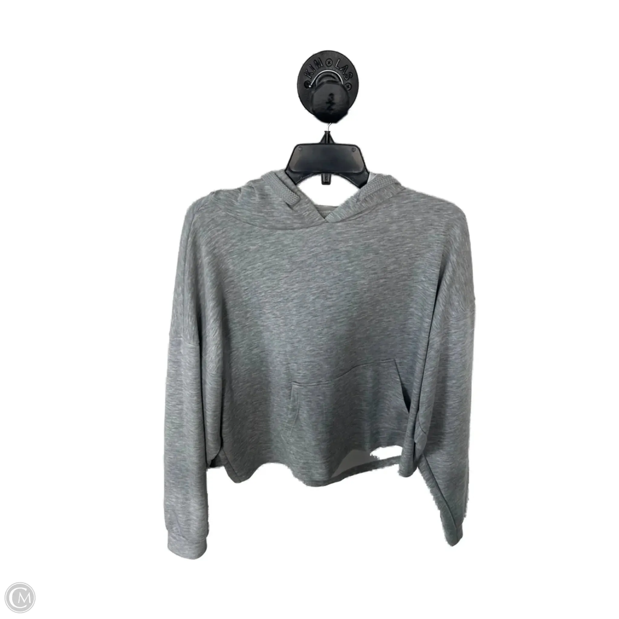 CompressionKnit Low Care Sweatshirt Hoodie By Clothes Mentor In Grey, Size: M