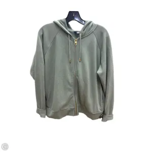 Travel Proof StretchPaneling Sweatshirt Hoodie By Lands End In Green, Size: L