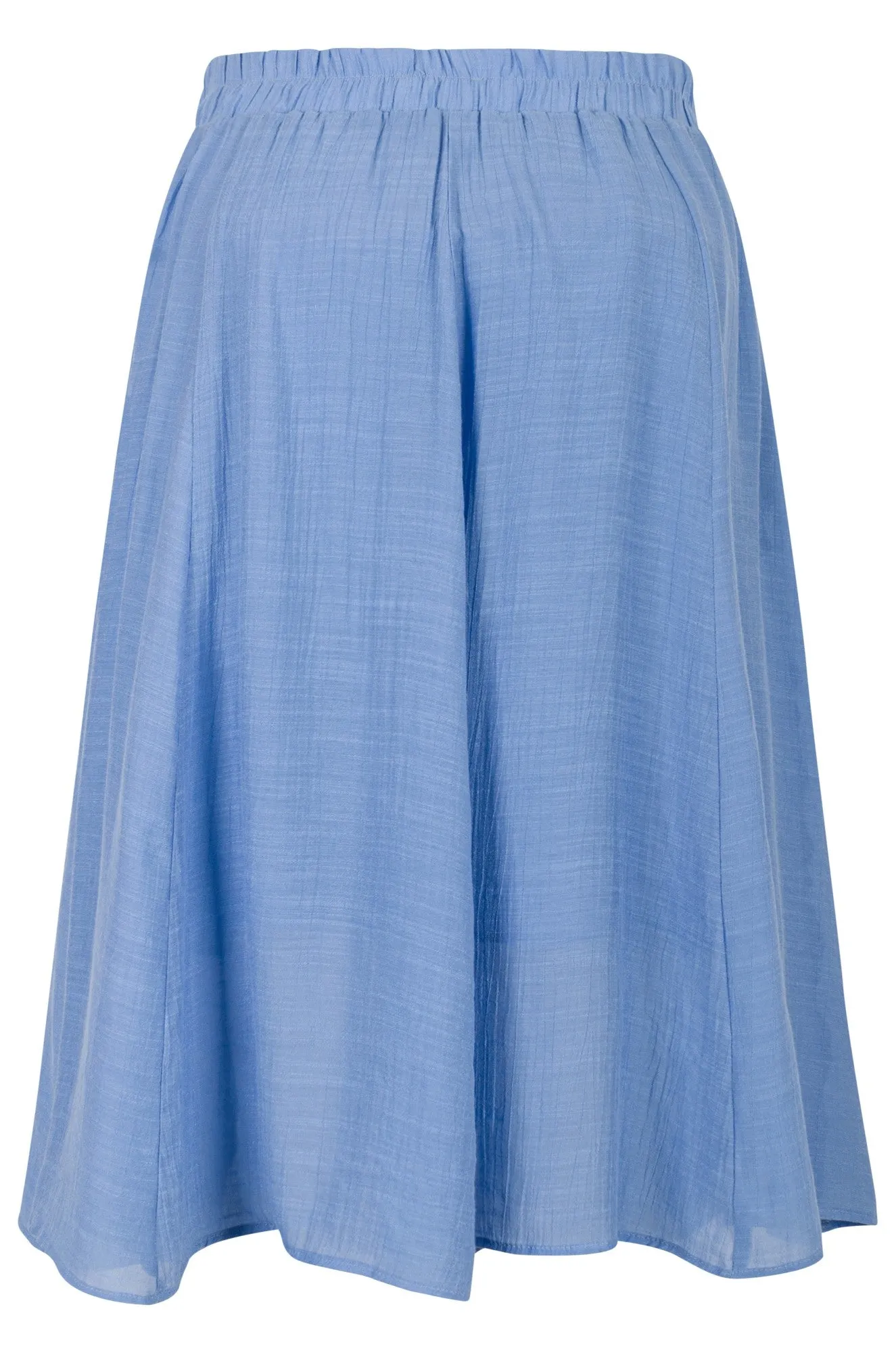 Soft Crosshatch Skirt | SOFT BLUE | 8837A1 Travel Influence High Shine