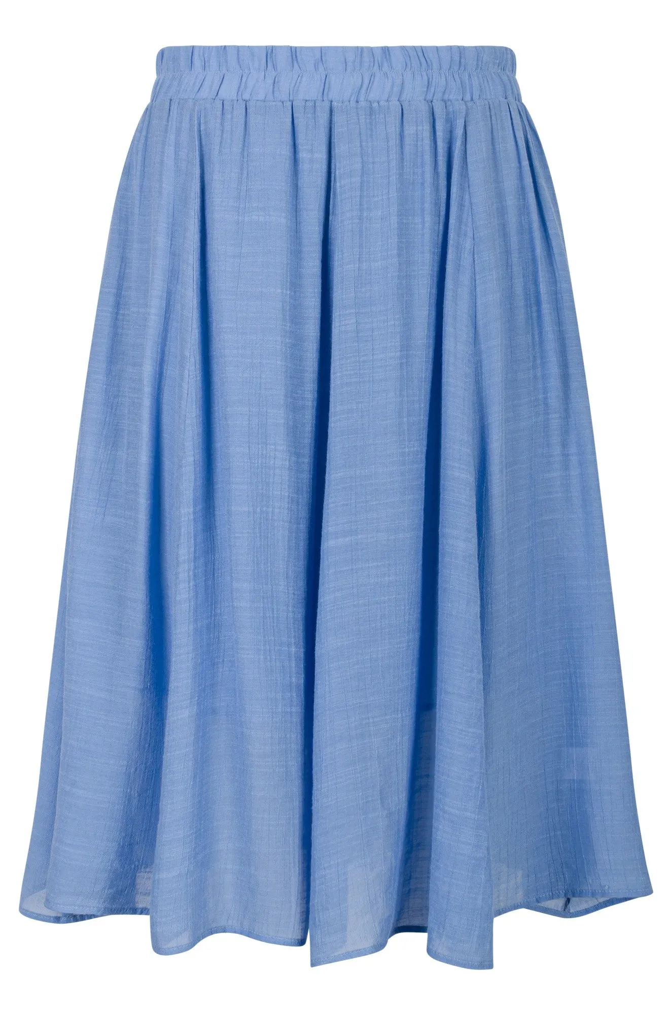 Soft Crosshatch Skirt | SOFT BLUE | 8837A1 Mini length Eco conscious
