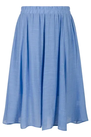Soft Crosshatch Skirt | SOFT BLUE | 8837A1 Mini length Eco conscious