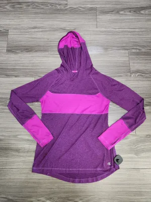 Fame Glow Comfortable Pants Athletic Sweatshirt Hoodie By Champion In Purple, Size: M