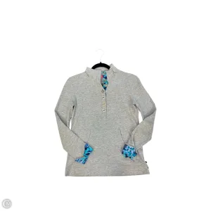 Luxury Core PreShrunk Cotton Sweatshirt Collar By Lilly Pulitzer In Grey, Size: Xxs