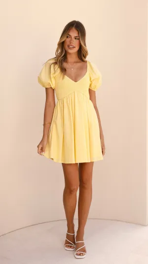 Rush Style Sahirah Mini Dress - Yellow