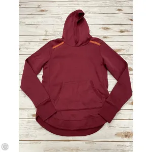 Athletic Sweatshirt Hoodie By Tek Gear In Maroon, Size: S EasyAdjustment Retro cool