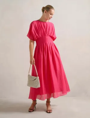 Eve Seam Detail Midi Dress Chic Fit Everyday Smart