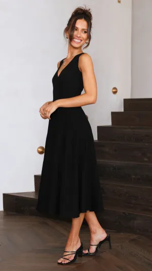 Temple Way Jayde Knit Dress - Black