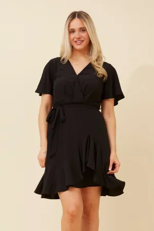 LANI MOCK WRAP DRESS Simple Dress SoftLining