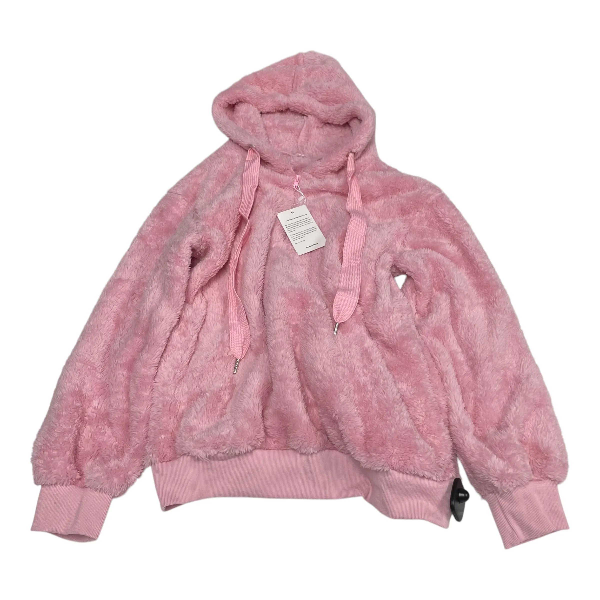 Sweatshirt Hoodie By Clothes Mentor In Pink, Size: M Basic Wear