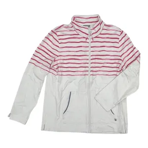 Sweatshirt Collar By Talbots In Pink & White, Size:L NoIrritationSeams Formal Attire