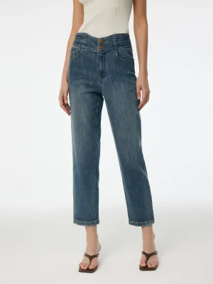 Denim Women Ankle Length Tapered Jeans Light Wear Street Fashion Breathable