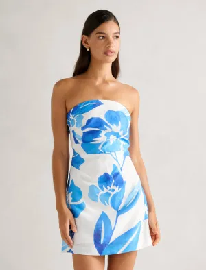 Annika Tuck Side Mini Dress Minimal Look