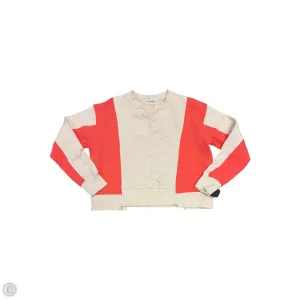 Sweatshirt Crewneck By Evereve In Orange & Pink, Size: Xs MoistureManagement Technology