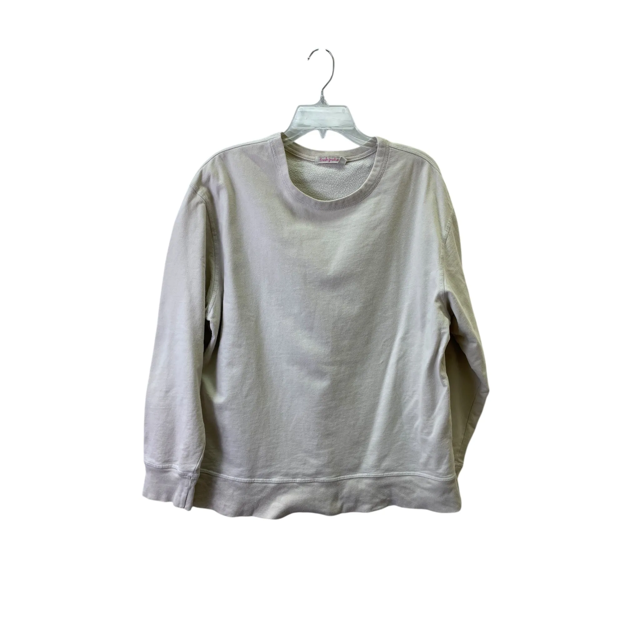 Sweatshirt Crewneck By Fresh Produce In Tan, Size:M Weather Protection