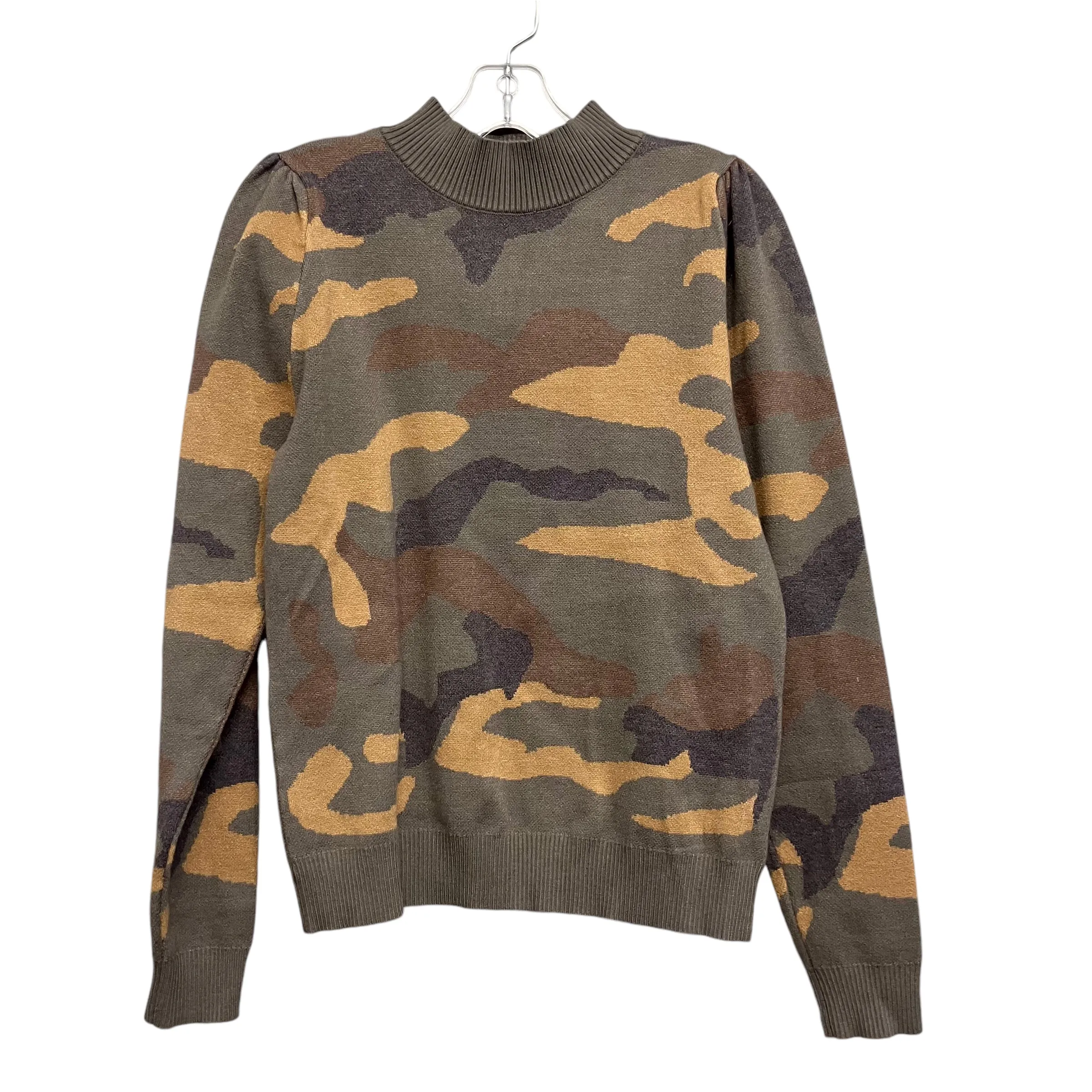 Royal Charm Heart Glow Sweatshirt Crewneck By Six/Fifty In Camouflage Print, Size:S