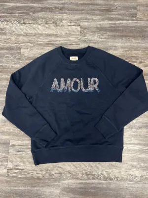 Sweatshirt Designer By Zadig And Voltaire In Navy, Size: S Permanent Crease