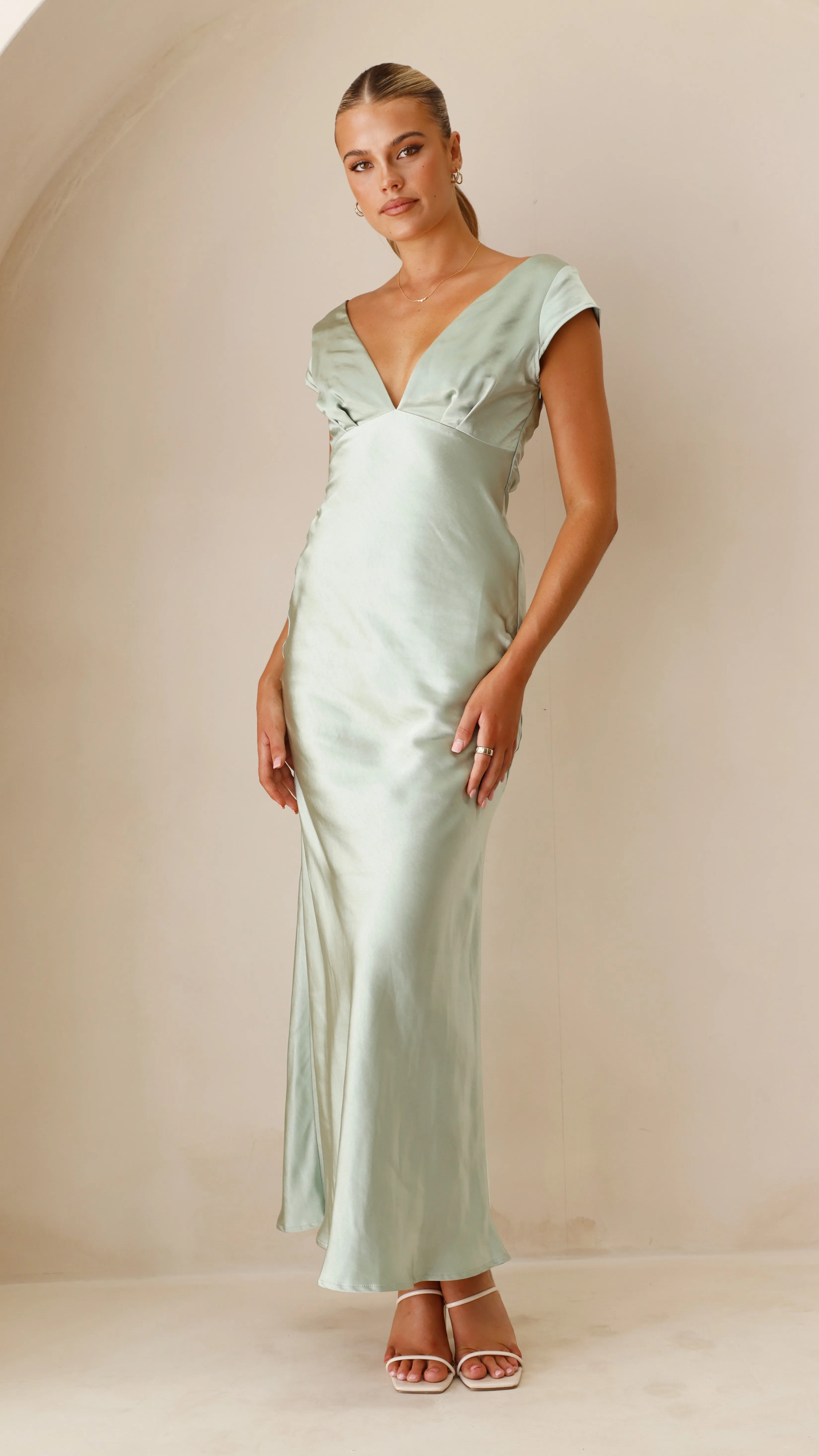 Amelia Maxi Dress - Sage Daylight Warm