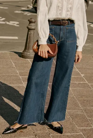 Sevilla High Rise Wide Leg Jeans - Vintage Indigo Functional Fit