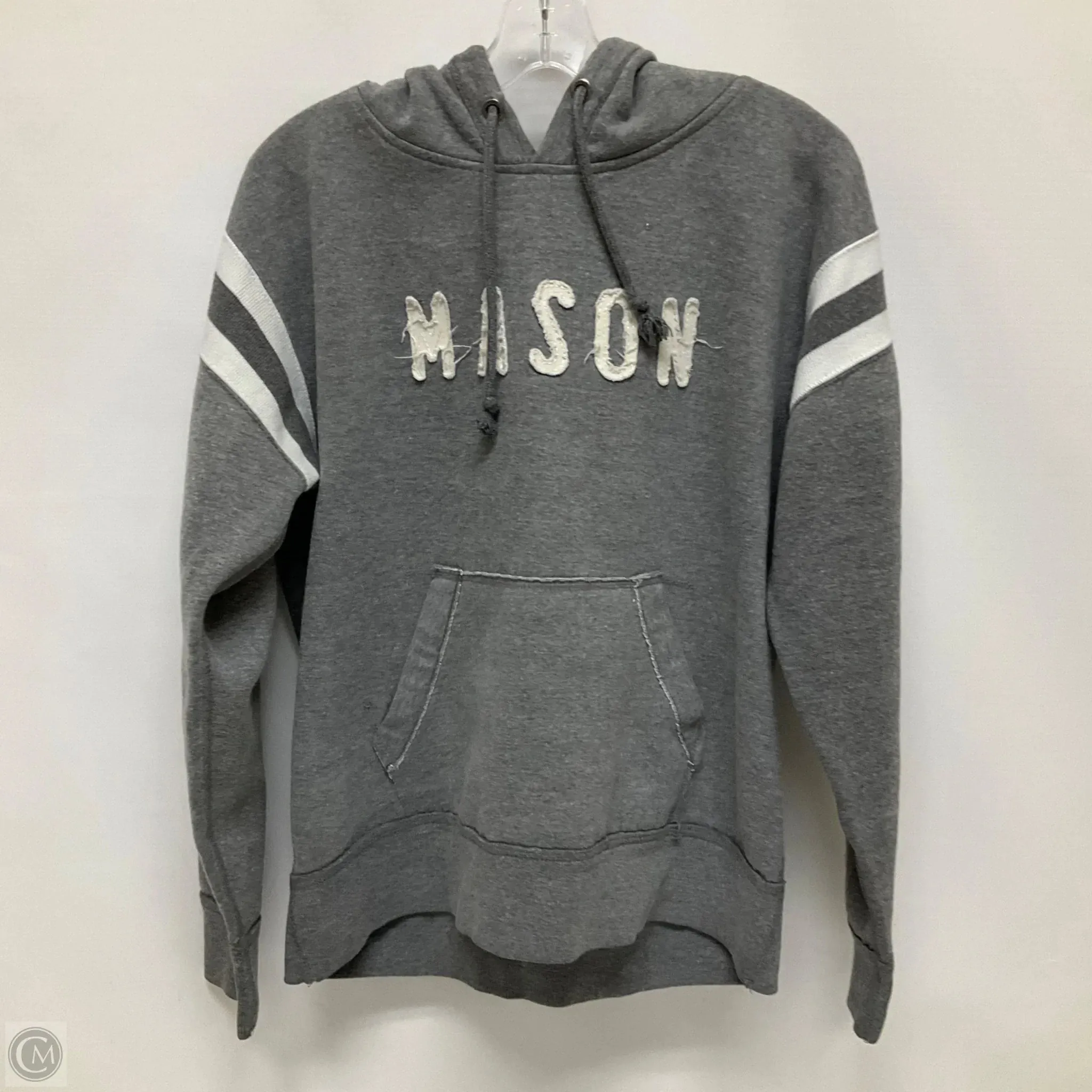 CompressiveFitFabric Reinforced Edges Sweatshirt Hoodie By Clothes Mentor In Grey, Size: S