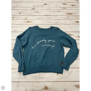 Sweatshirt Crewneck By Spiritual Gangster In Teal, Size: S Peace Core