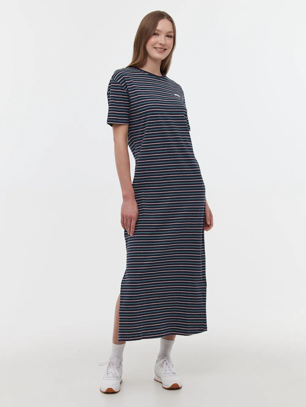 Low Maintenance Marri Striped T-Shirt Maxi Dress