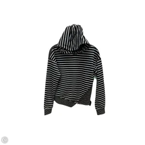 Windproof Outer Layer Sweatshirt Hoodie By Doe & Rae In Striped Pattern, Size: S