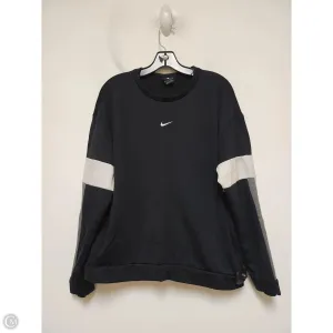 Sporty Design Recycled Fit Sweatshirt Crewneck By Nike In Black & Grey, Size: M