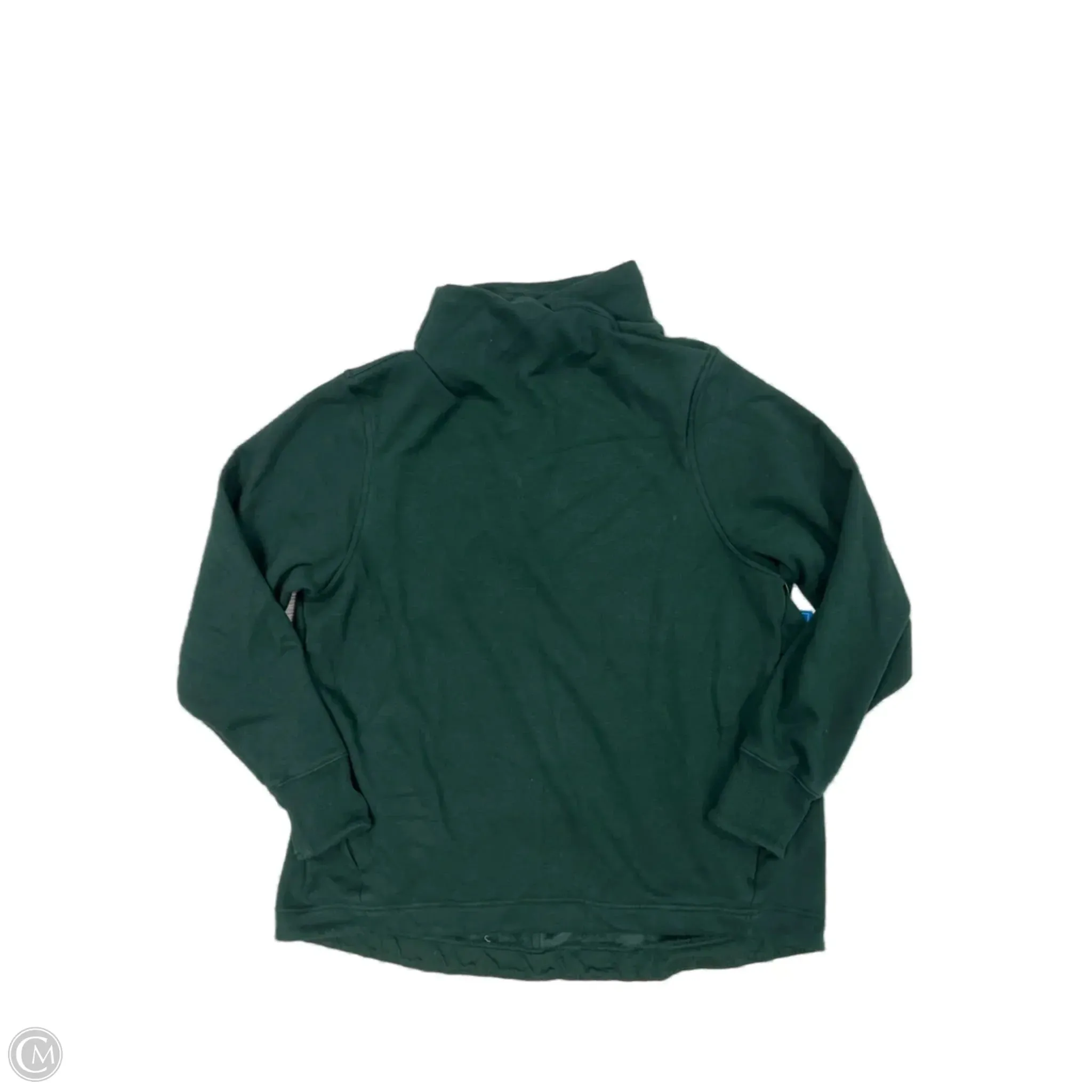 Stylish Jeans Athletic Sweatshirt Collar By Athleta In Green, Size: Xl