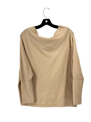 Hygienic Finish Sweatshirt Crewneck By Umgee In Beige, Size: M