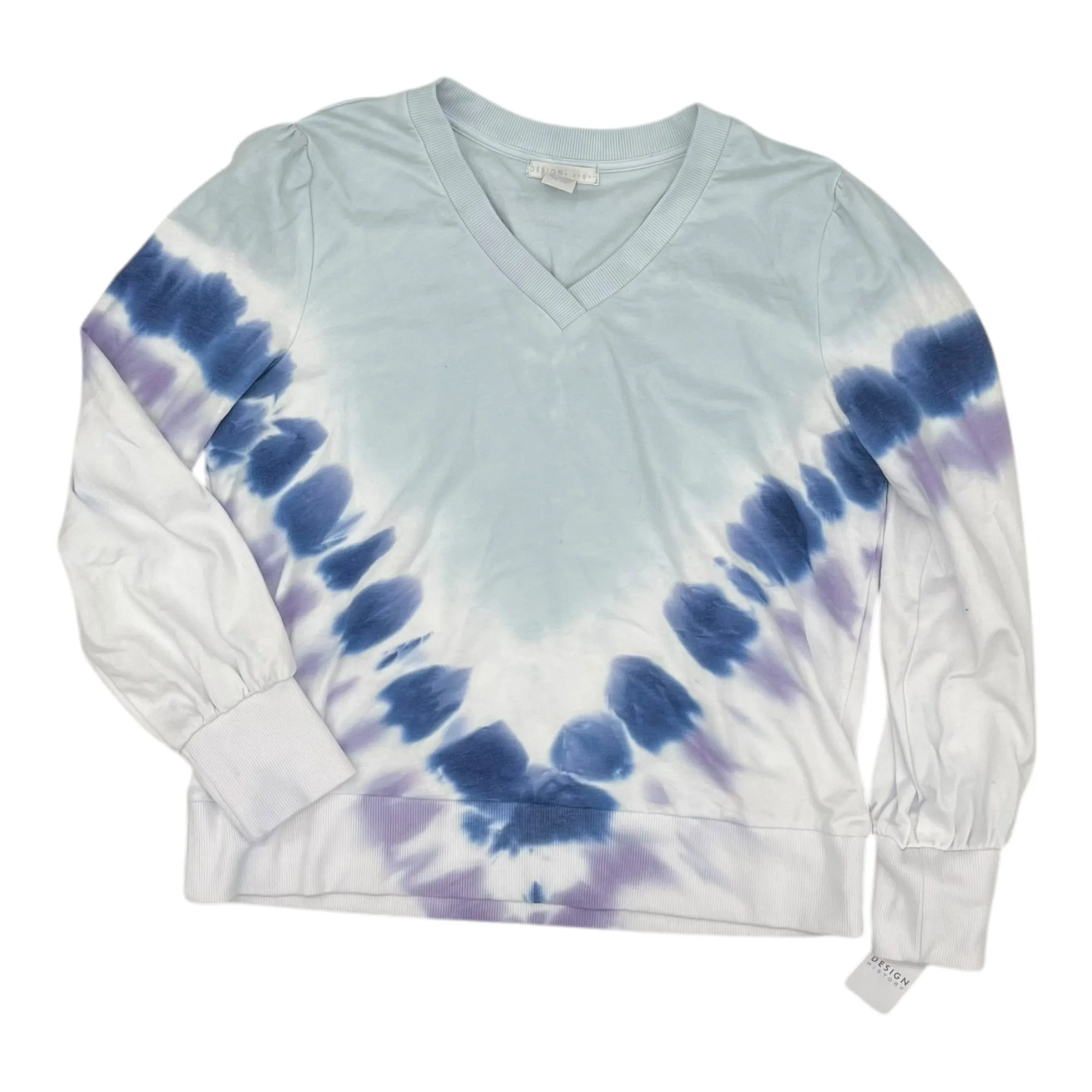 Myth Glow smooth zipper Sweatshirt Crewneck By Design History In Blue, Size:L