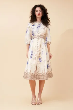 High impact ALIATT FLORAL MIDI DRESS