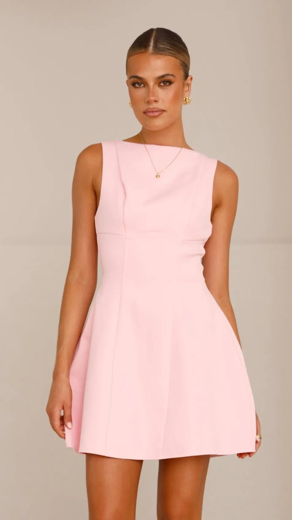 Rafiki Mini Dress - Baby Pink Seamless construction