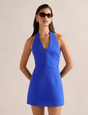 Party Proof Urban Rush Ricki Halter Hook and Eye Mini Dress