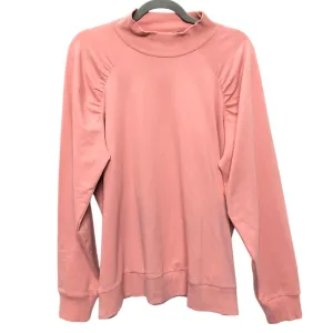 Timeless Cardigan Sporty Style Sweatshirt Crewneck By Michael By Michael Kors In Peach, Size:Xl