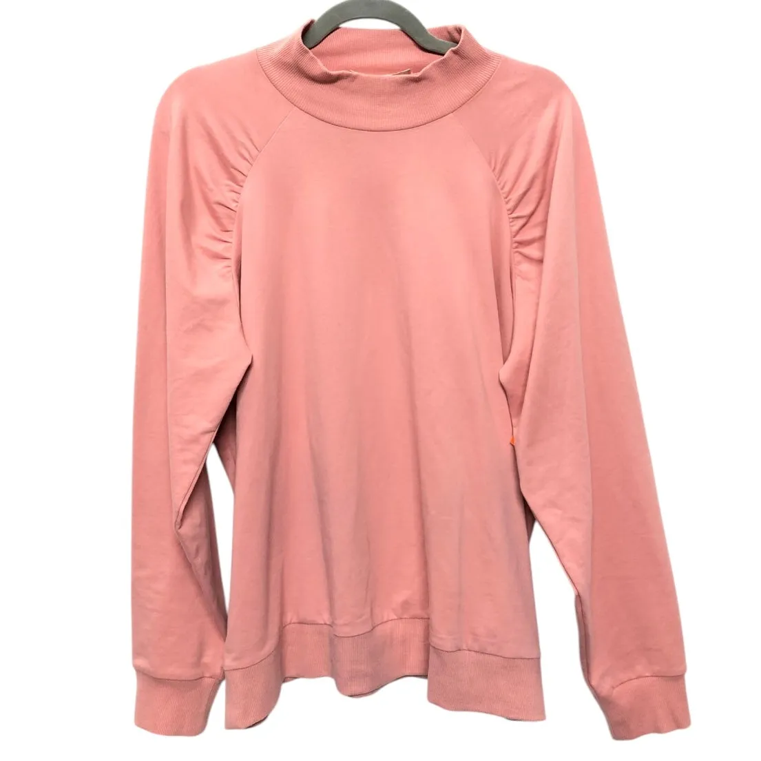 Timeless Cardigan Sporty Style Sweatshirt Crewneck By Michael By Michael Kors In Peach, Size:Xl