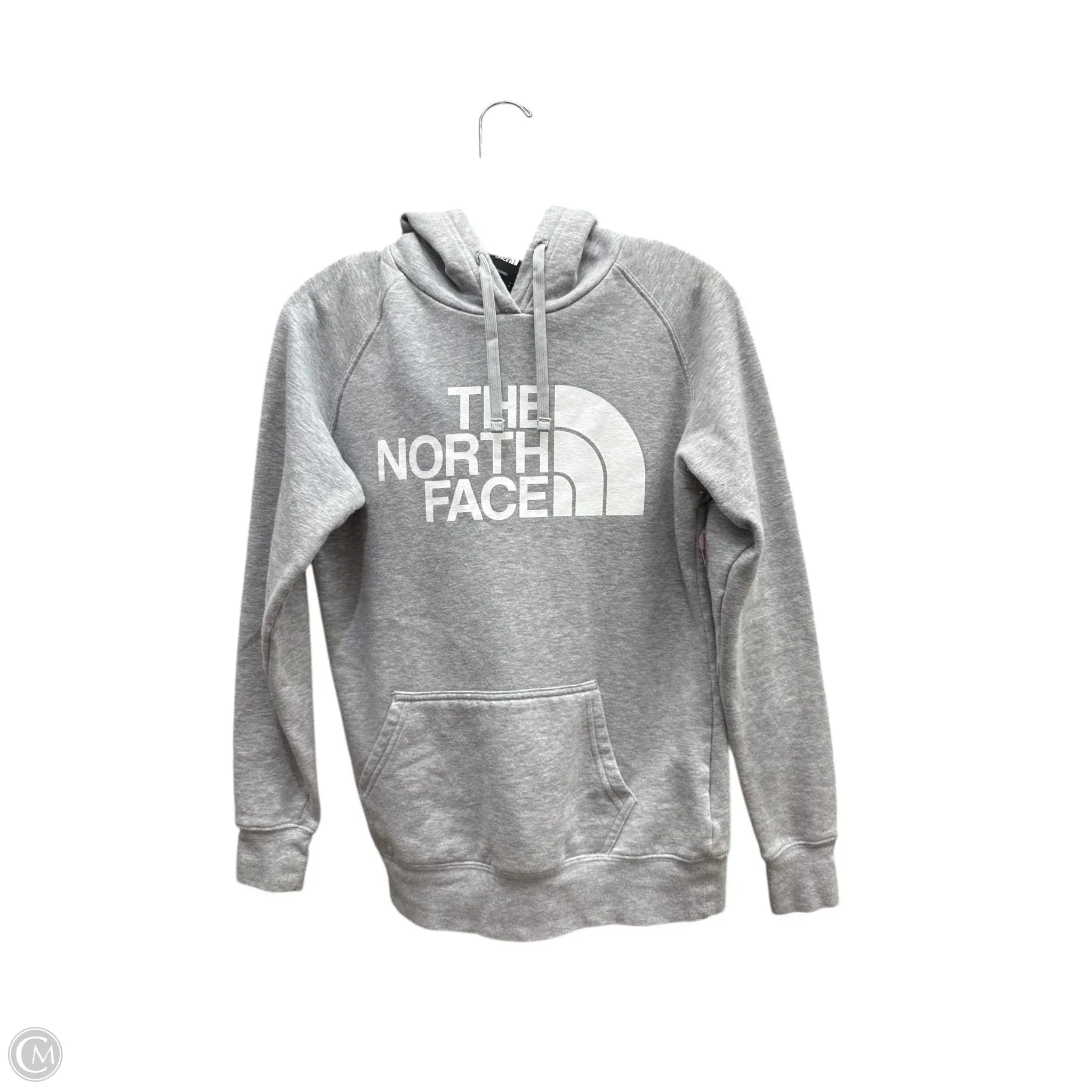 Athletic Sweatshirt Hoodie By The North Face In Grey, Size: S Sporty Shorts