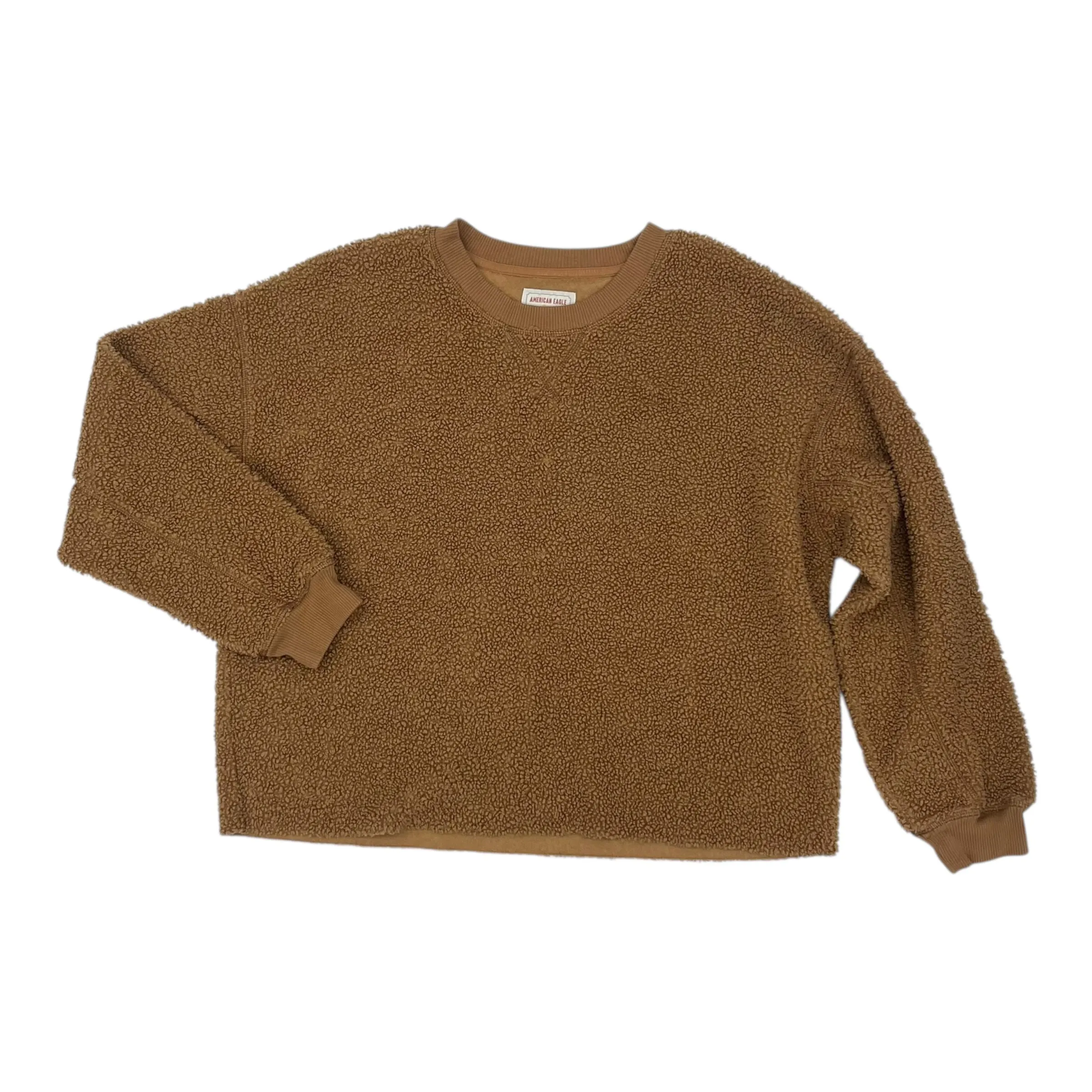 Sweatshirt Crewneck By American Eagle In Brown, Size:M SmoothInnerLining Carry Ease