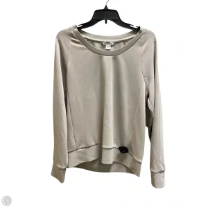 Stylish Jumper Athletic Sweatshirt Collar By Athleta In Taupe, Size: S