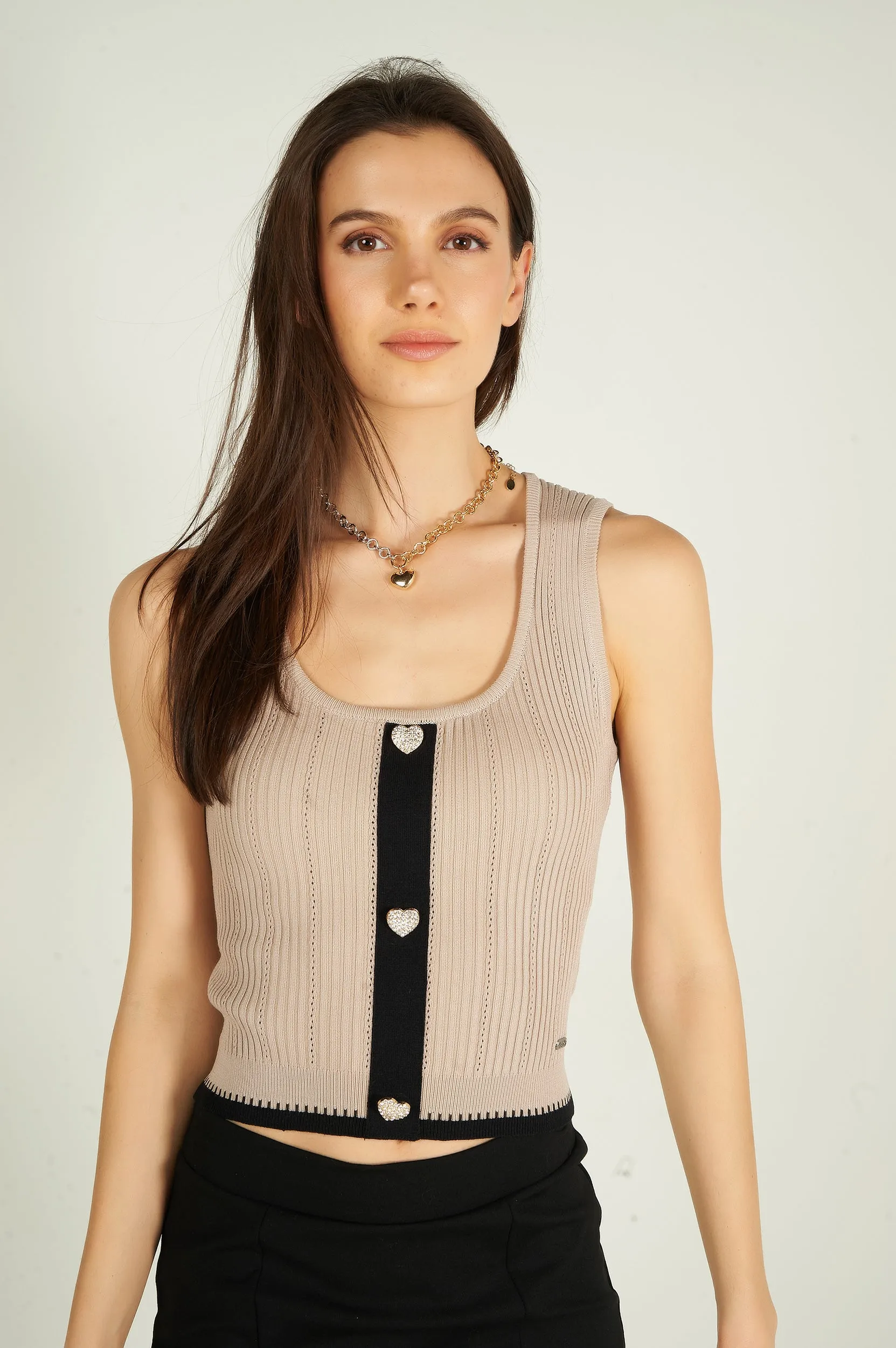 Camisole courte c?tel??e - TANA-Y - (E-B7) Minimal Flexible
