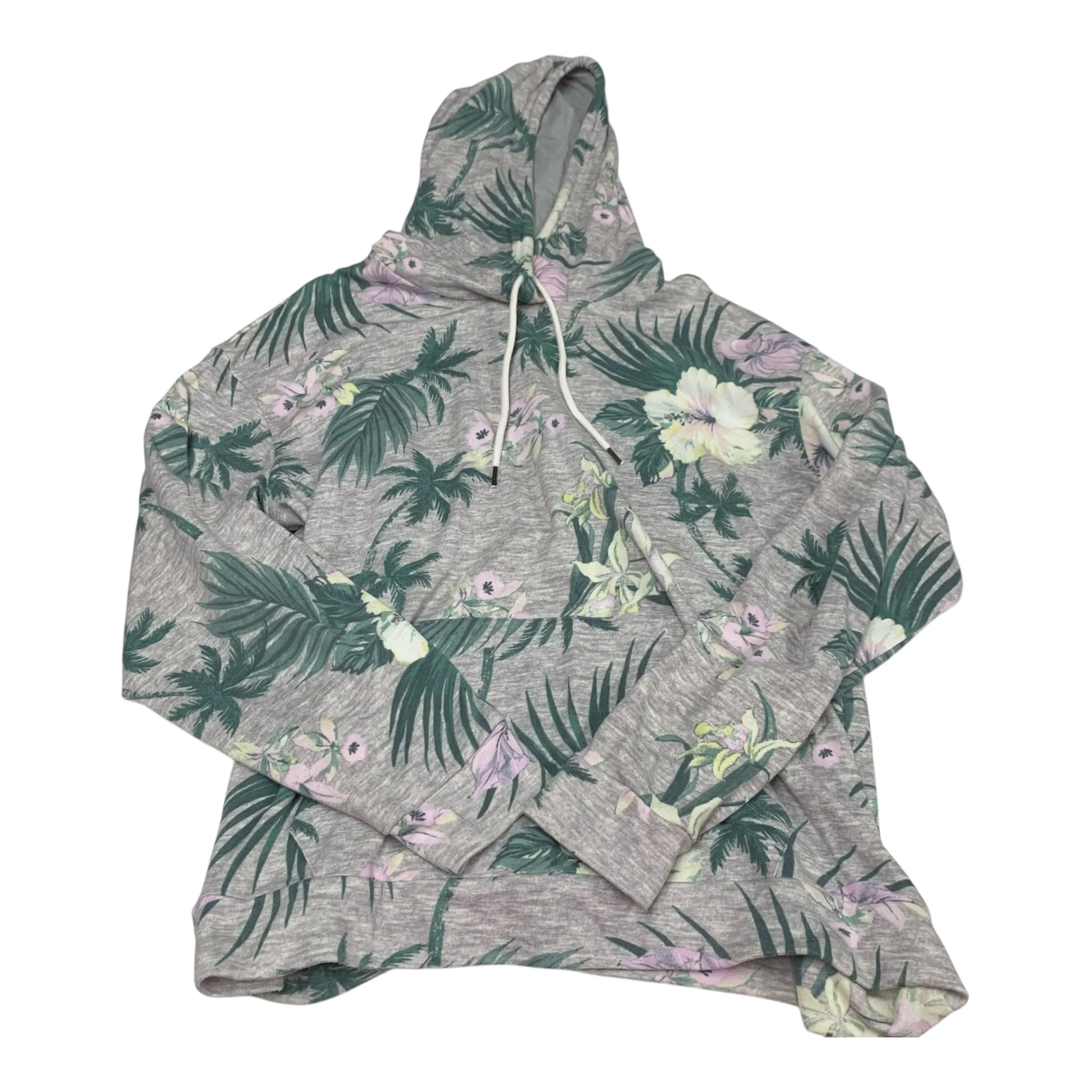 Graceful Design Sweatshirt Hoodie By Original Use In Grey, Size: 1x