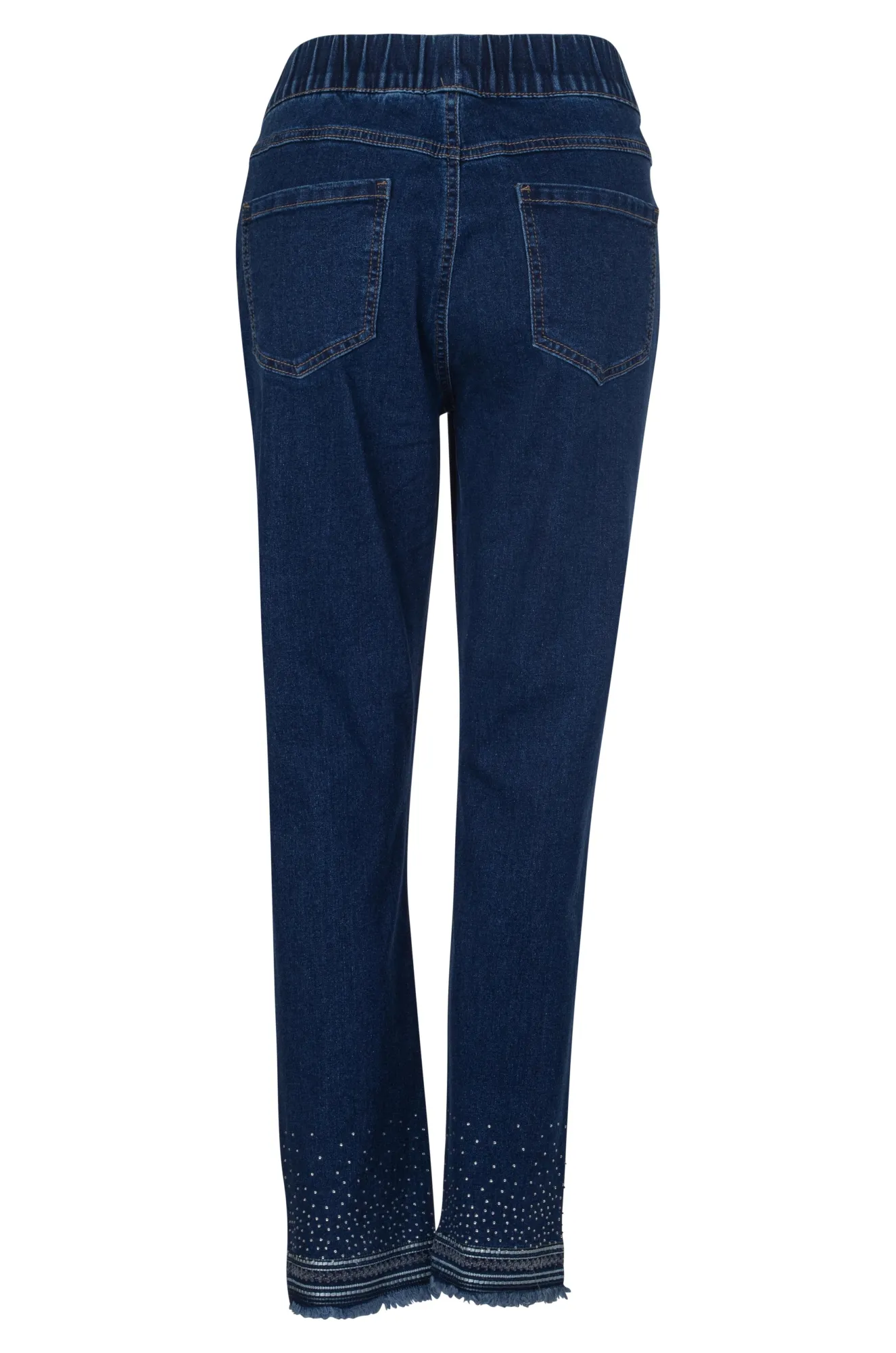 Pull on Wonder Denim Capri Jeans | DARK INDIGO | 6624A1 Casual Friday Urban Explorer